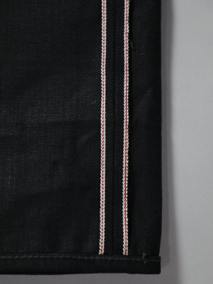 B-1969-XX-J-BK　【岡山産 縦横ブラックブラックセルビッチデニム】 ジーンズ　Straight Black Selvedge Denim