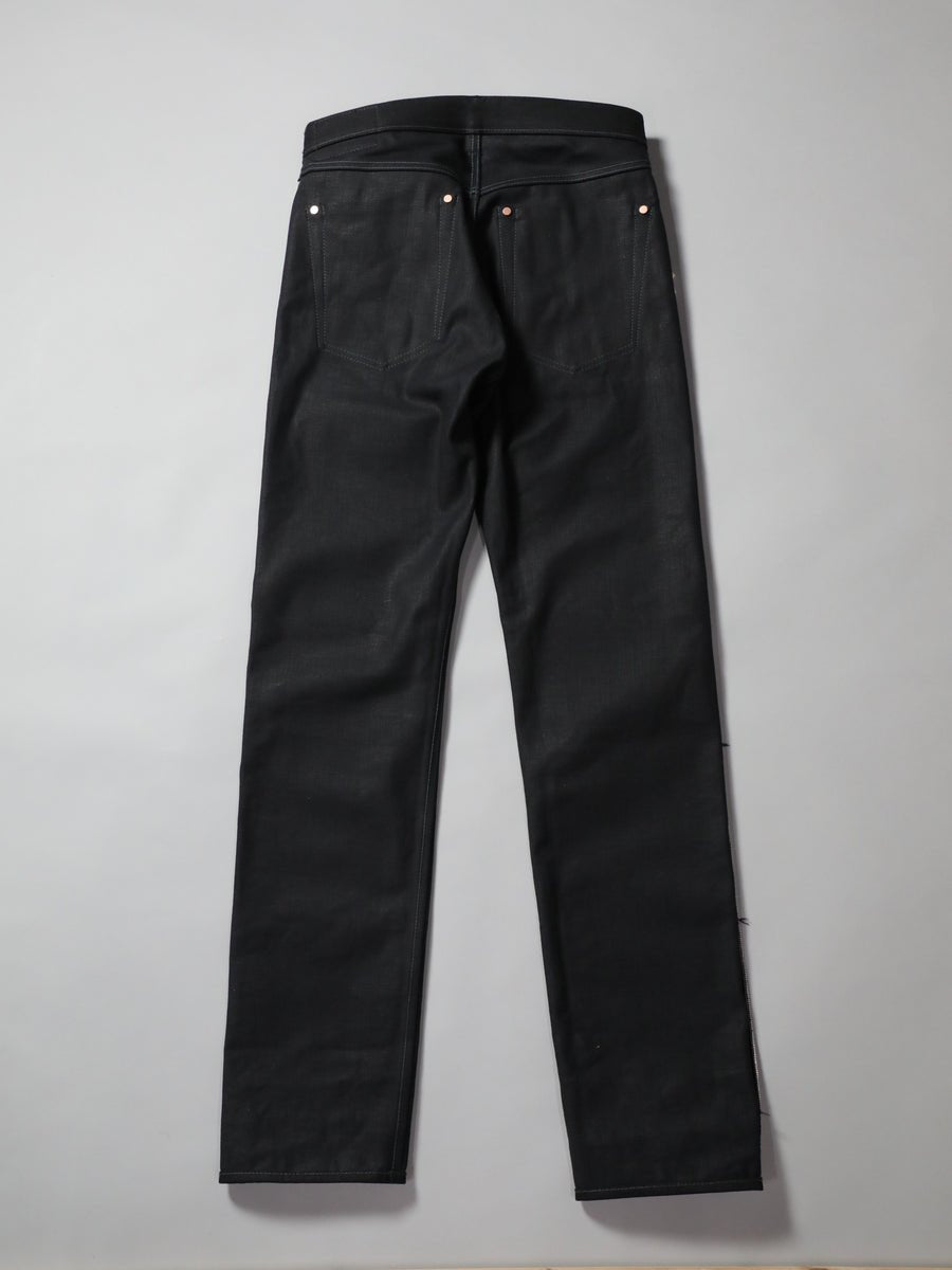 B-1969-XX-J-BK　【岡山産 縦横ブラックブラックセルビッチデニム】 ジーンズ　Straight Black Selvedge Denim