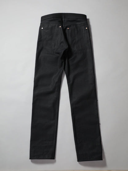 B-1969-XX-J-BK　【岡山産 縦横ブラックブラックセルビッチデニム】 ジーンズ　Straight Black Selvedge Denim