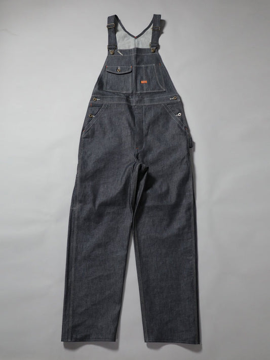 B-1969-XX-O 【岡山産 セルビッチデニム】オーバーオール リジッド SELVEDGE DENIM  OVERALLS