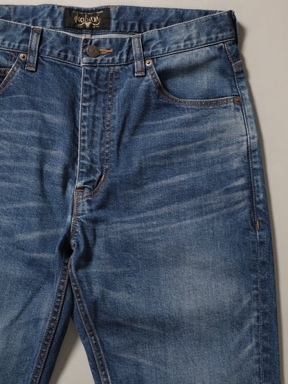 シューカットジーンズ　ユーズドカラー