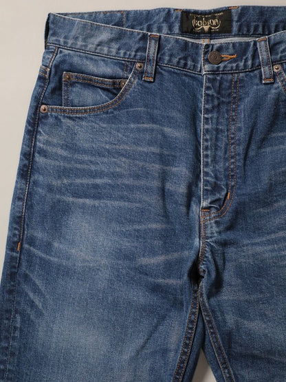 シューカットジーンズ　ユーズドカラー