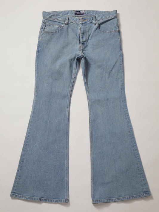 ベルボトムジーンズ　レトロハイブリーチカラー/ユニセックス　12.5oz