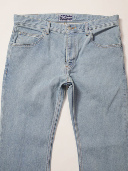 ベルボトムジーンズ　レトロハイブリーチカラー/ユニセックス　12.5oz