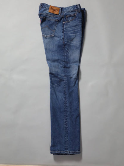 シューカットジーンズ　ユーズドカラー