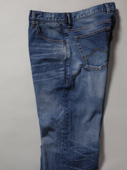 シューカットジーンズ　ユーズドカラー