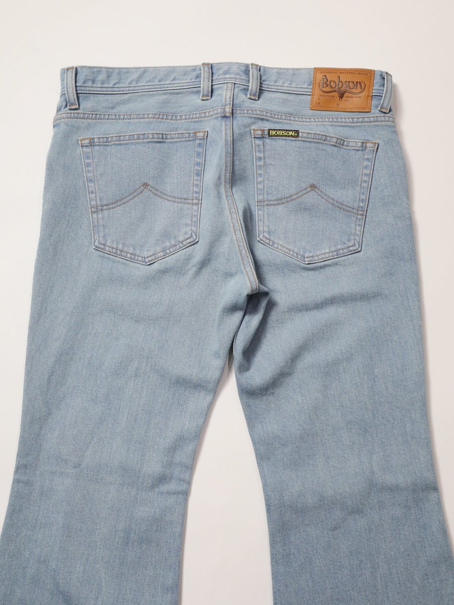 ベルボトムジーンズ レトロハイブリーチカラー/ユニセックス 12.5oz