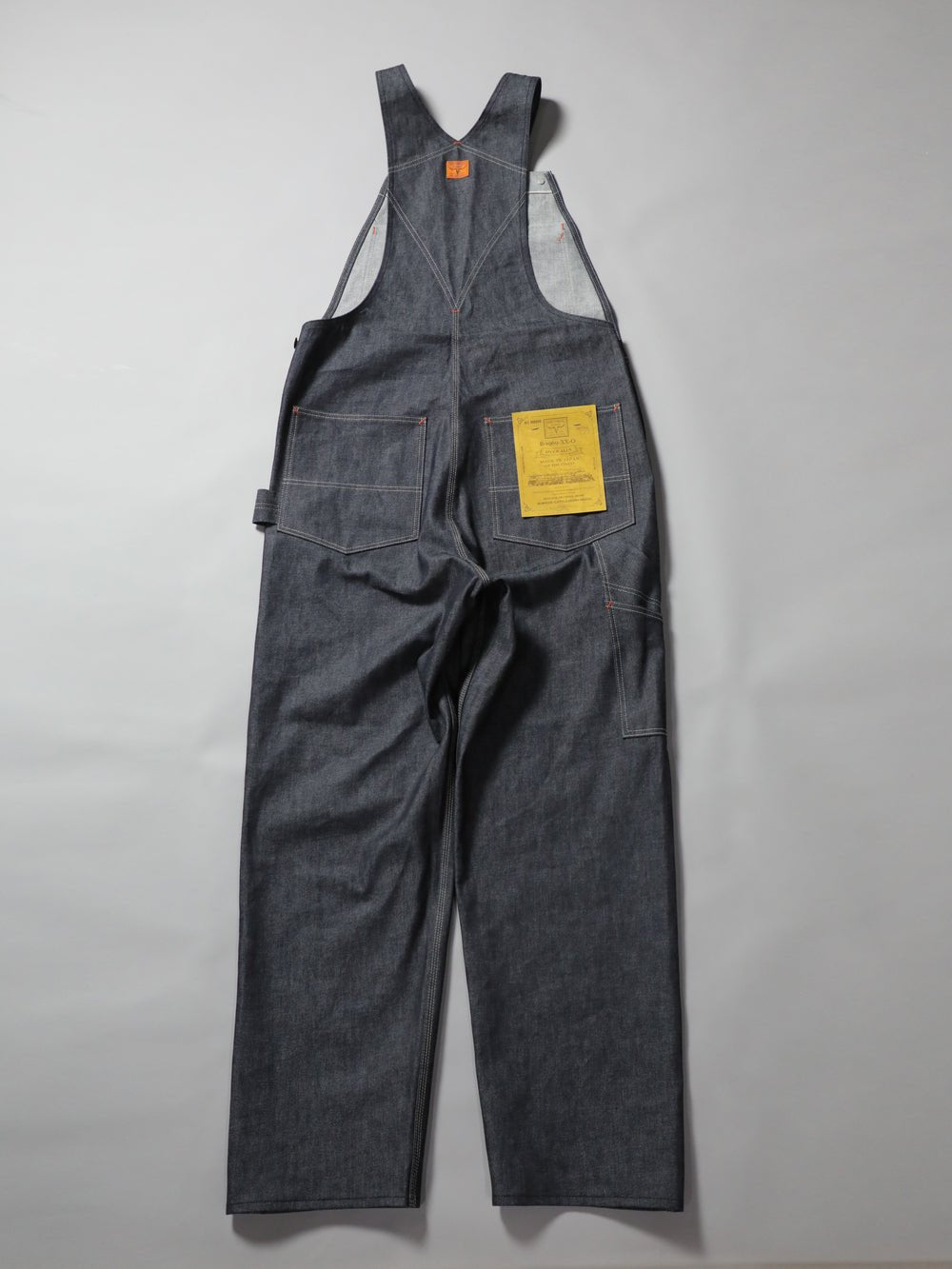 B-1969-XX-O 【岡山産 セルビッチデニム】オーバーオール リジッド SELVEDGE DENIM  OVERALLS