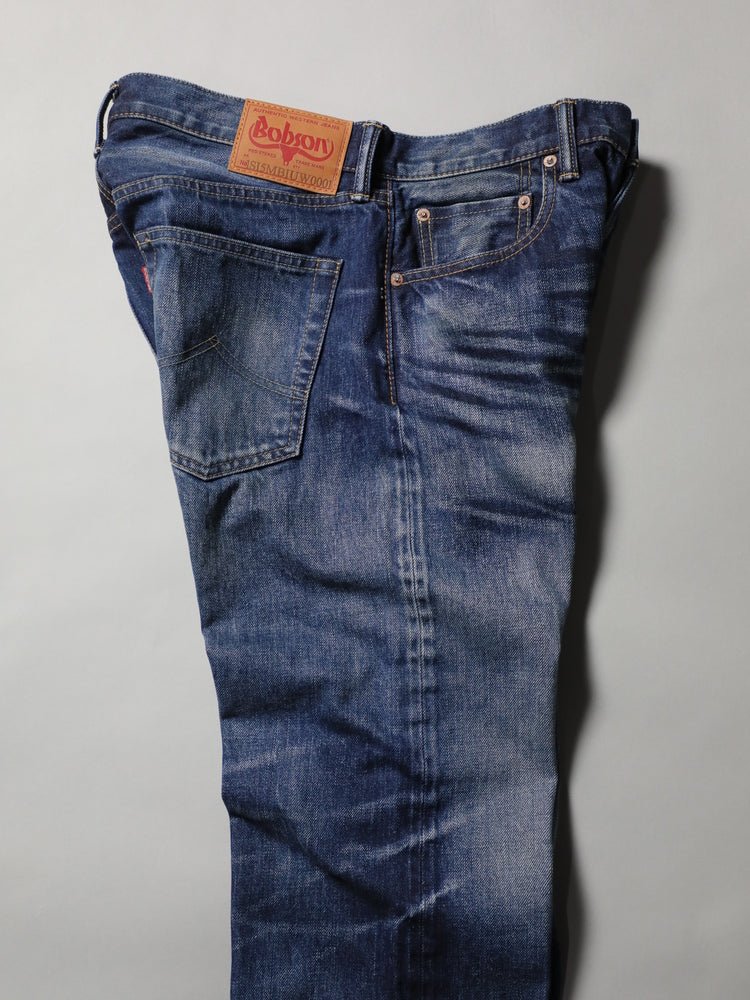 B-1969-XX-J-970　【岡山産 セルビッチデニム】ジーンズ ユーズドウオッシュ　Straight Selvedge Denim  usedwash
