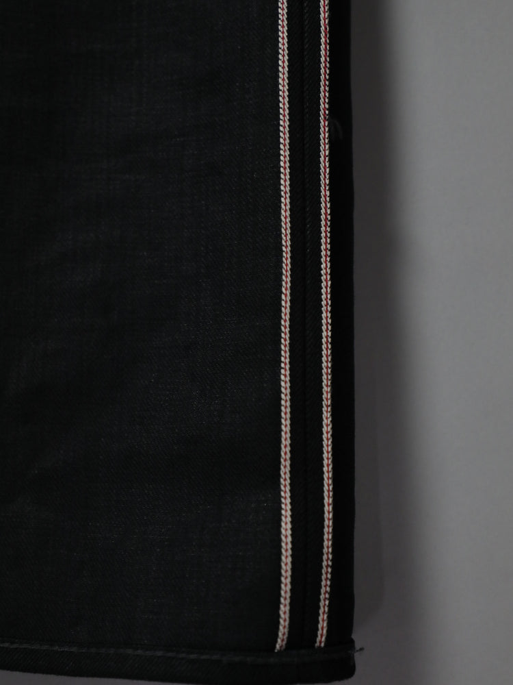 B-1969-XX-F-BK-004 【岡山産 縦横ブラックブラックセルビッチデニム】ベルボトム リジッド  BELL-BOTTOM BLACK SELVEDGE DENIM RIGID
