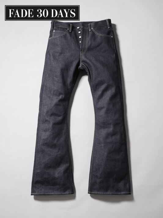 【FADE 30 DAYS】BELL-BOTTOM SELVEDGE DENIM