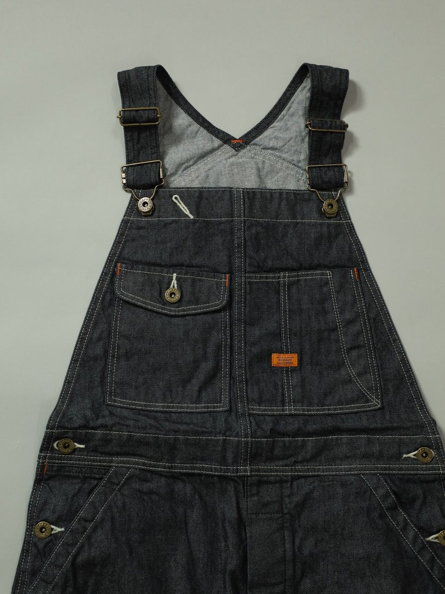 B-1969-XX-O 岡山産セルビッチデニム オーバーオール ワンウォッシュ SELVEDGE DENIM OVERALLS