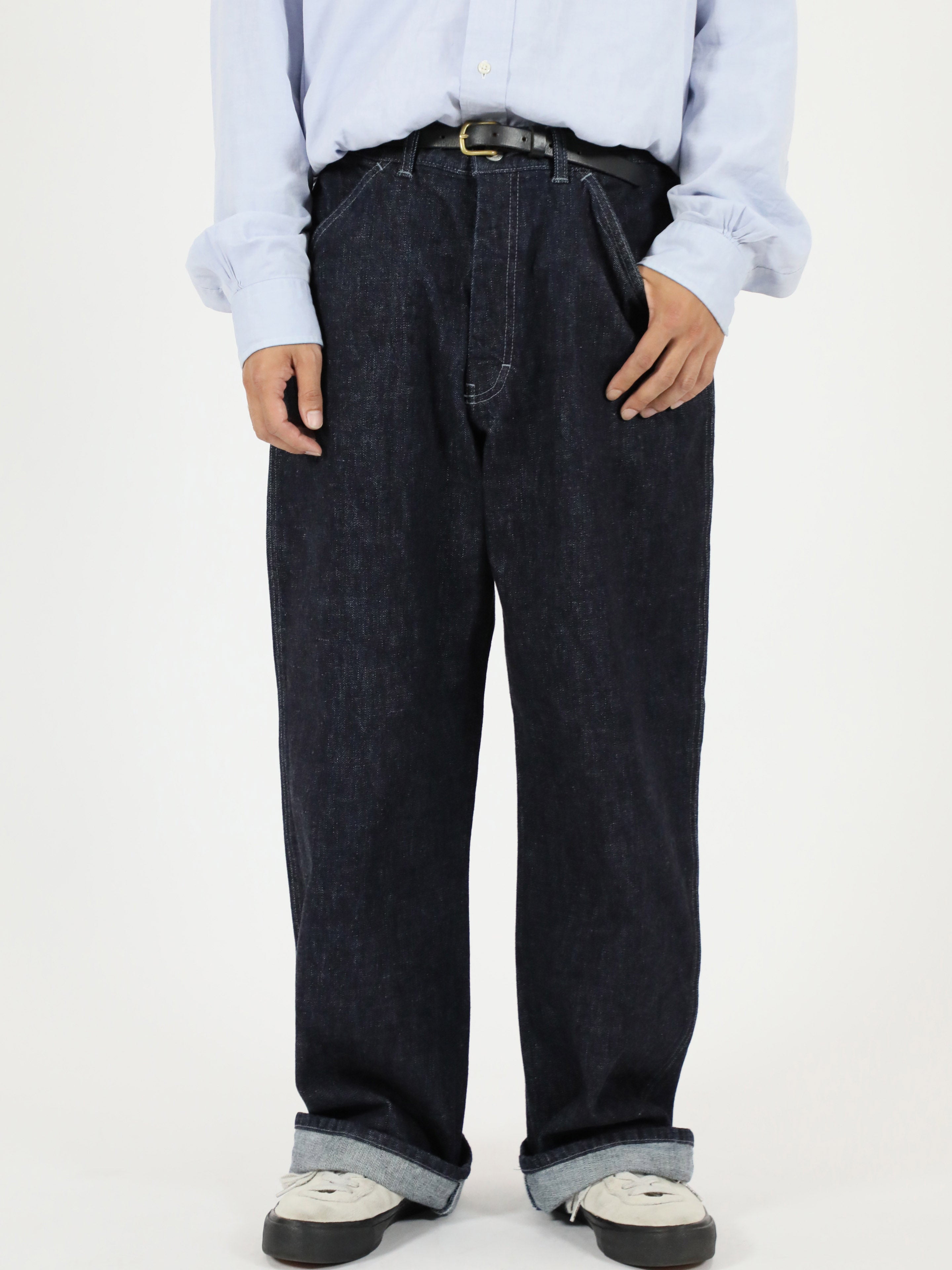 13.5oz クランチデニムワイドパンツ メンズ – BOBSON JEANS