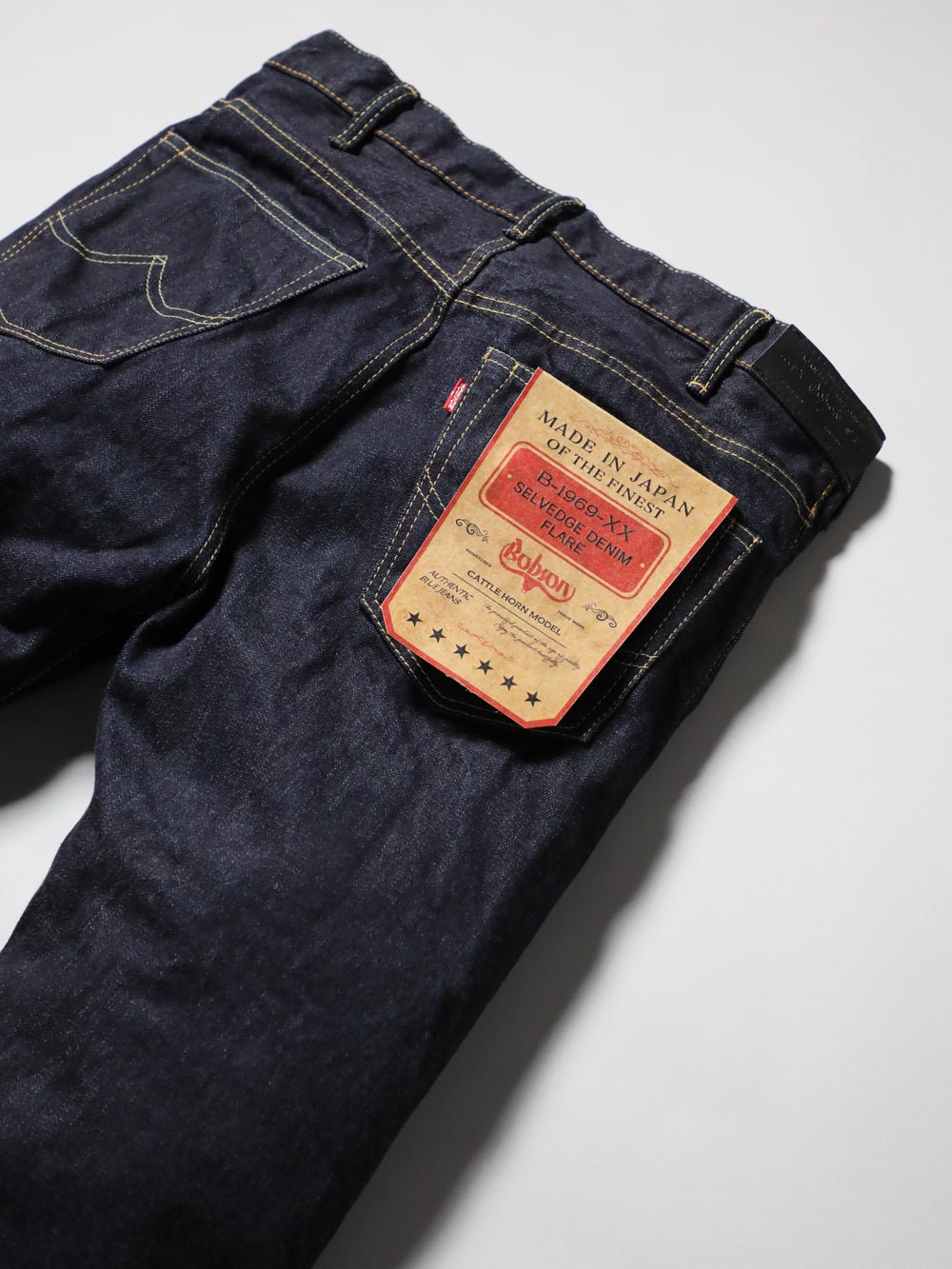 B-1969-XX-F-680 岡山産セルビッチデニム フレアジーンズ ワンウォッシュ FLARE SELVEDGE DENIM ONEWASH